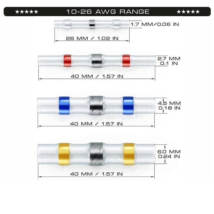 (5% OFF 1st Order)Waterproof Shrink Butt Connectors